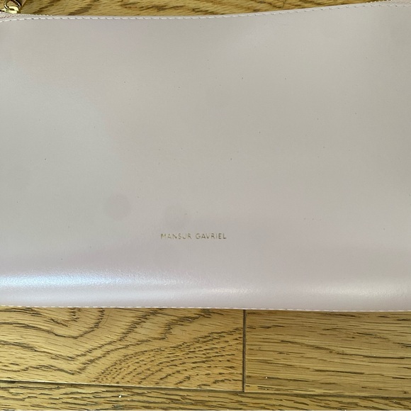 Mansur Gavriel Orchid Blush Pink Leather Gaia Shoulder Bag Italy GNO Date Clutch - Picture 3 of 10